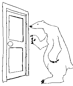 L'ours en visite (dessin)